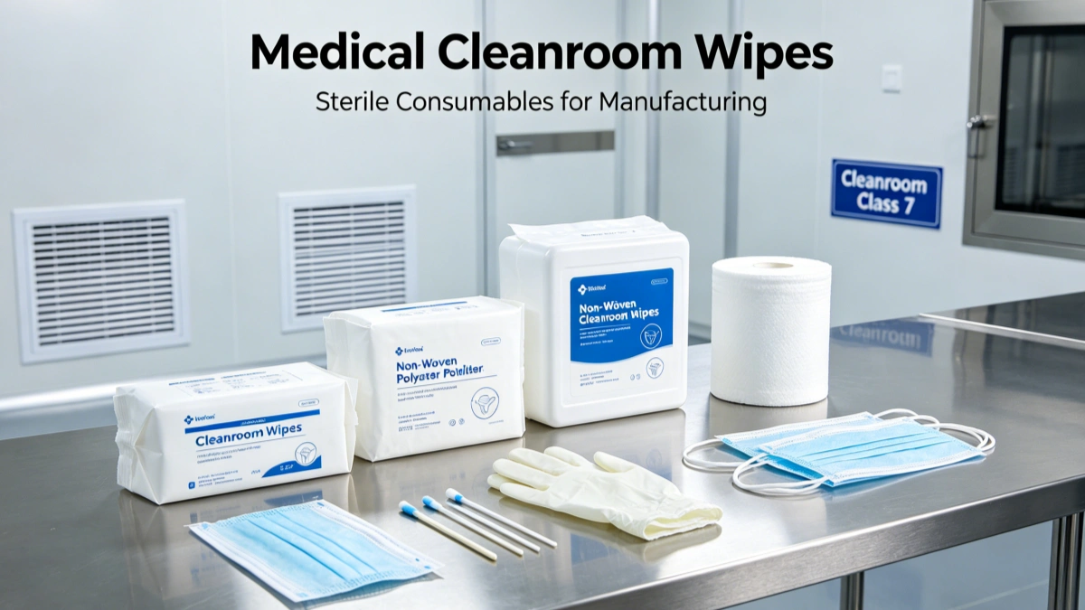 Medical devices cleanroom wipes and consumables for manufacturing cleanroom environment