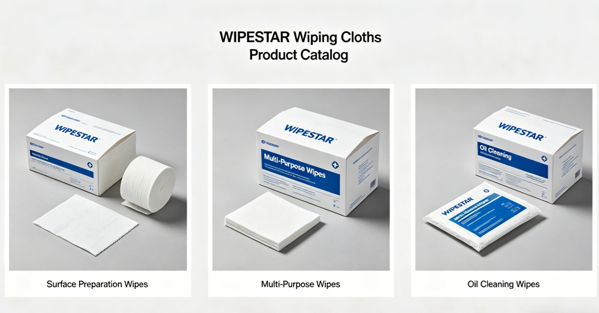The Complete WIPESTAR Wiping Cloths Catalog: Surface Preparation, Multi-Purpose, and Oil Cleaning Wipes
