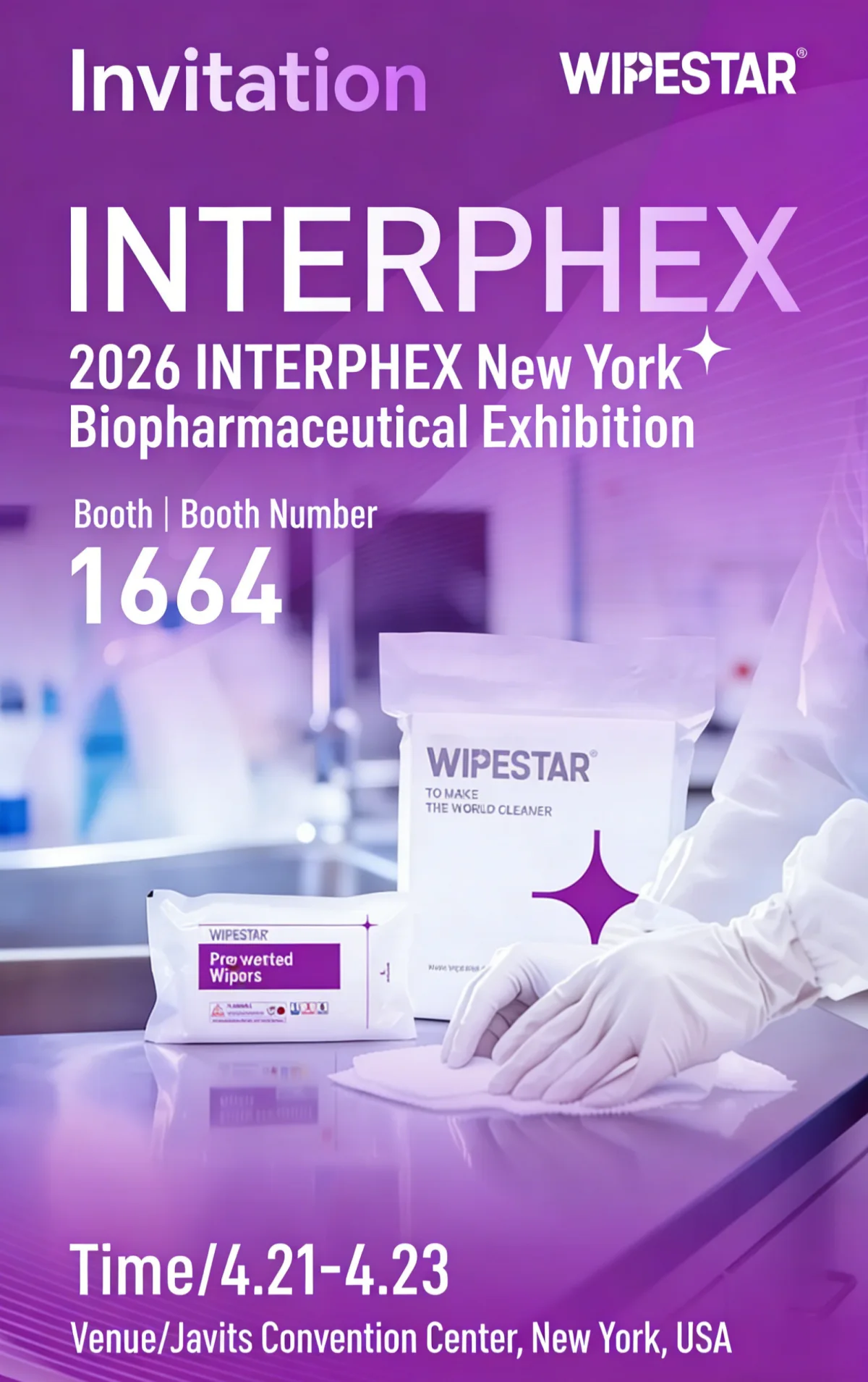 WIPESTAR, MRC’s Industrial Wiping Brand, Heads to INTERPHEX 2026 New York