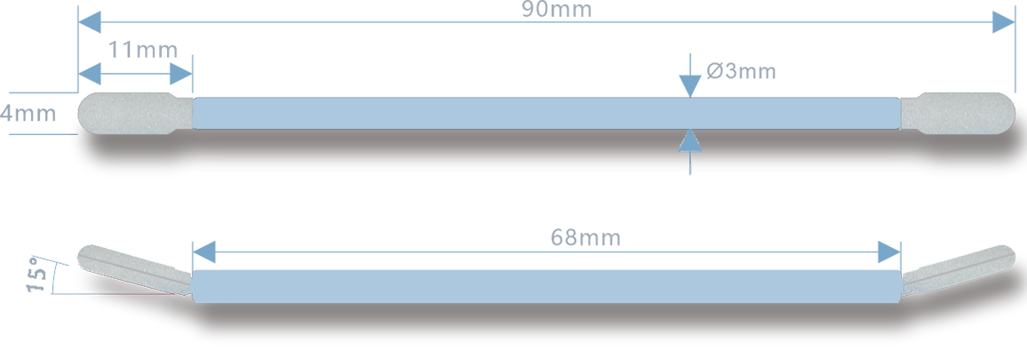 WFS761 Foam Cleanroom Swabs