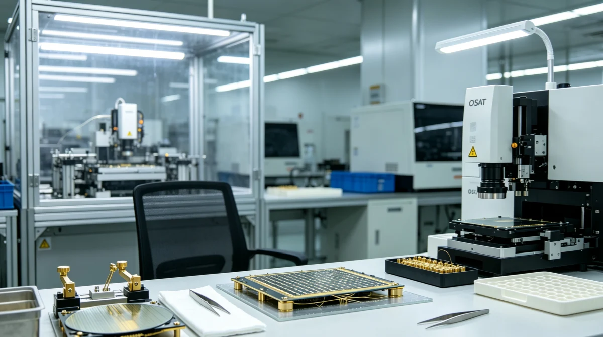 Cleanroom wipes used in semiconductor packaging OSAT facility for wire bonding and die attach contamination control