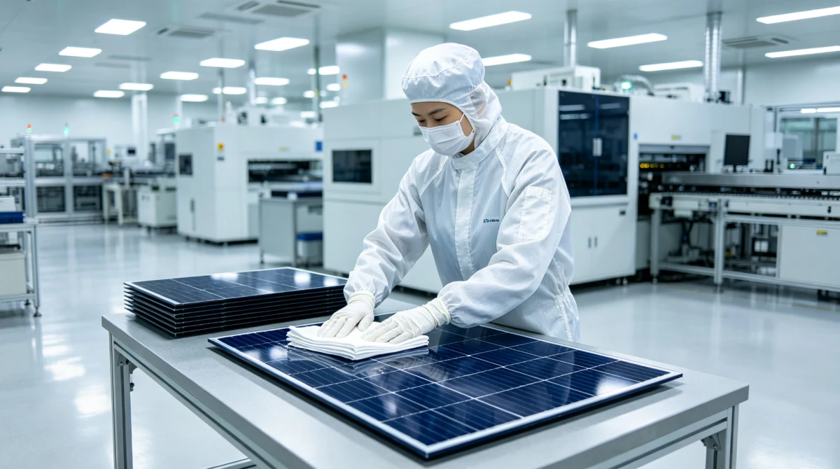 Cleanroom Wipes for Solar Panel Manufacturing: The Micro-Scratch That Drops Your Cell Efficiency by 2%