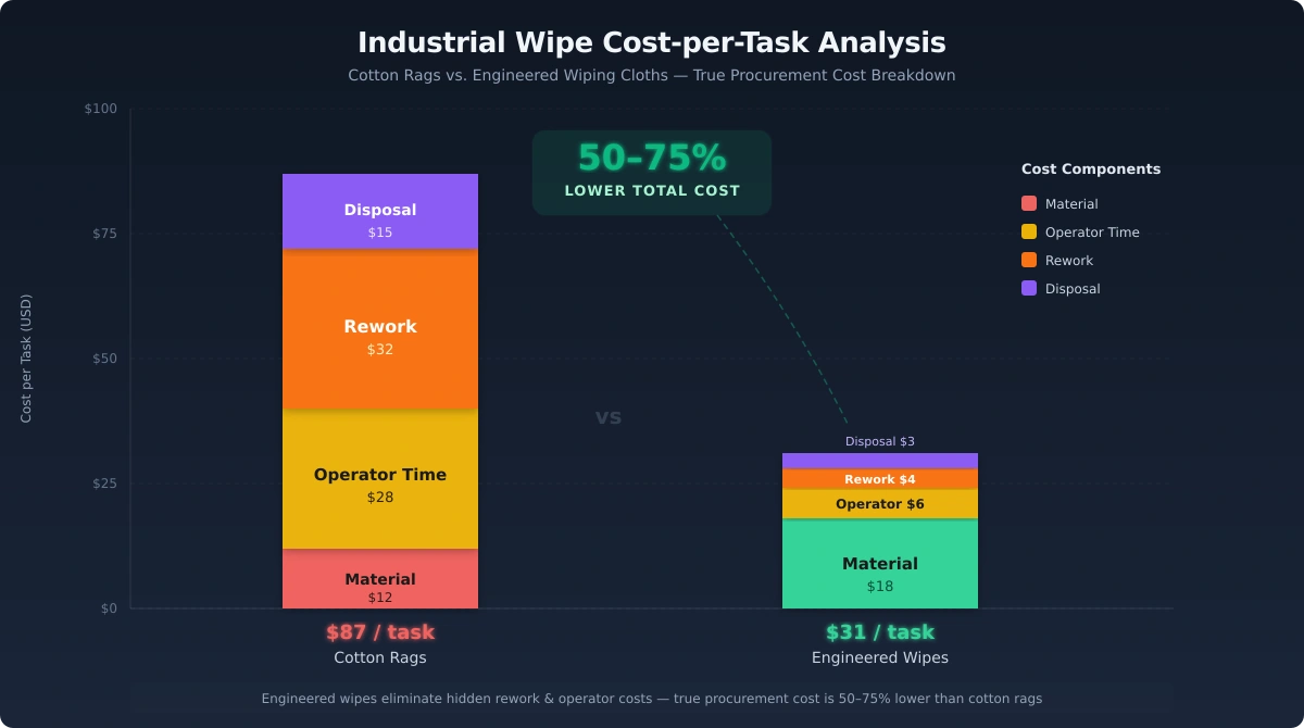 How to Buy Industrial Wiping Cloths: A Procurement Manager’s Decision Framework