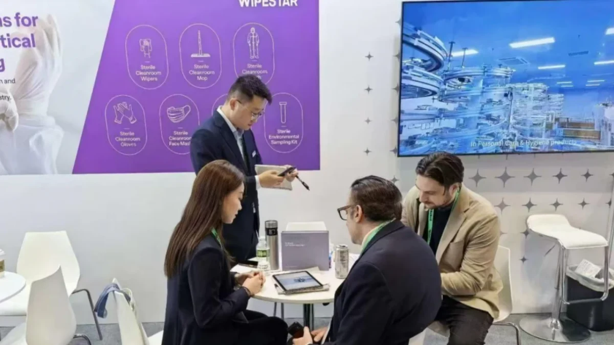 WIPESTAR sterile swabs demonstration at INTERPHEX 2026