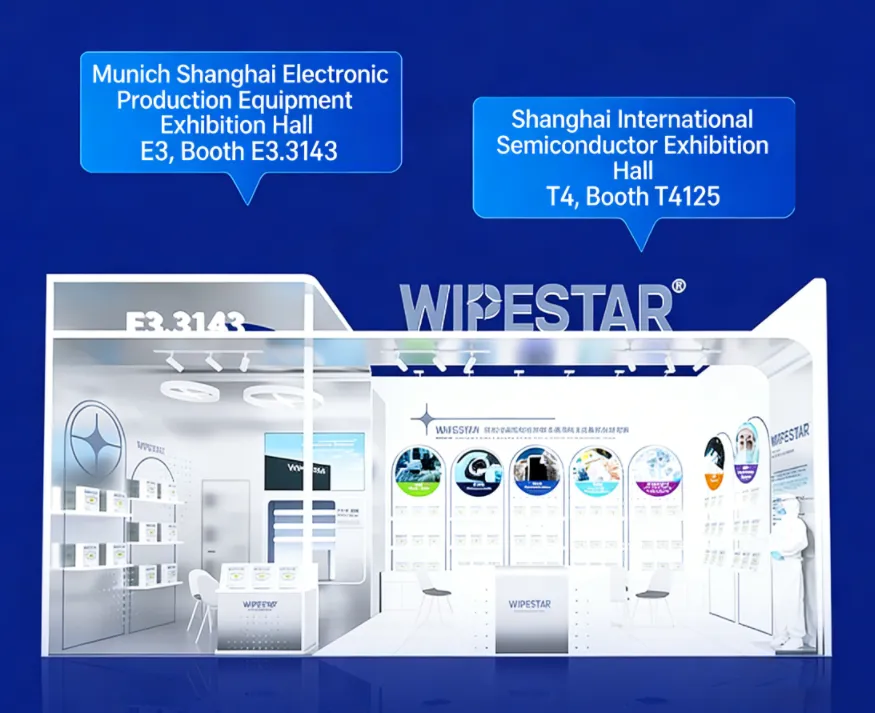 WIPESTAR at productronica China & SEMICON China 2026 | Shanghai Booth E3.3143 & T4125