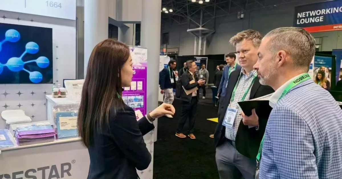 WIPESTAR sterile cleanroom gloves and face masks at INTERPHEX 2026 for biopharma aseptic operations