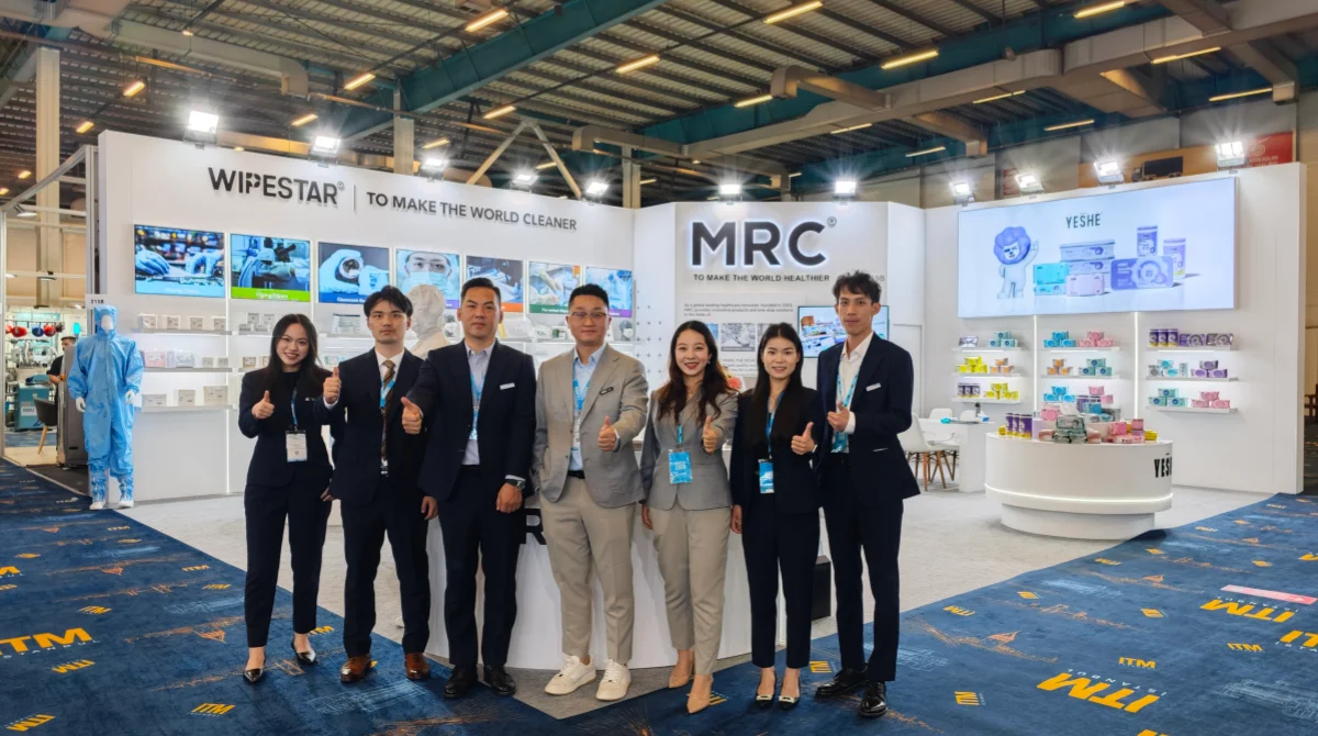 WIPESTAR team of 7 staff members at NEPCON Thailand 2026 exhibition booth 0C31 BITEC Bangkok