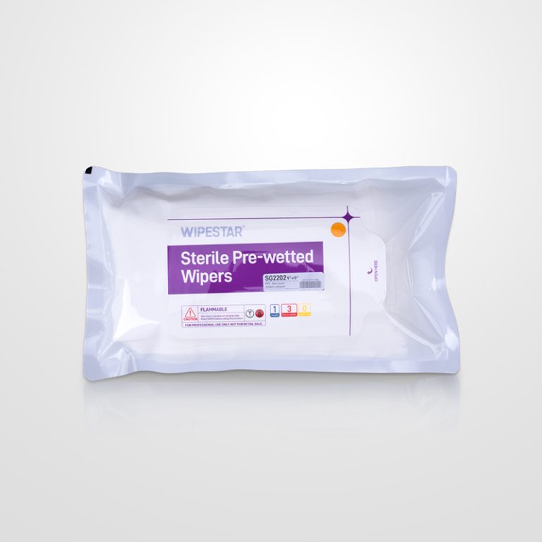 SG2202 Sterile Pre-wetted Wipers – WIPESTAR – 23cm x 23cm
