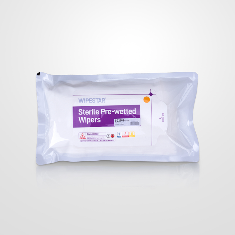 SG2202 Sterile Pre-wetted Wipers - Sterile Cleanroom Wipers