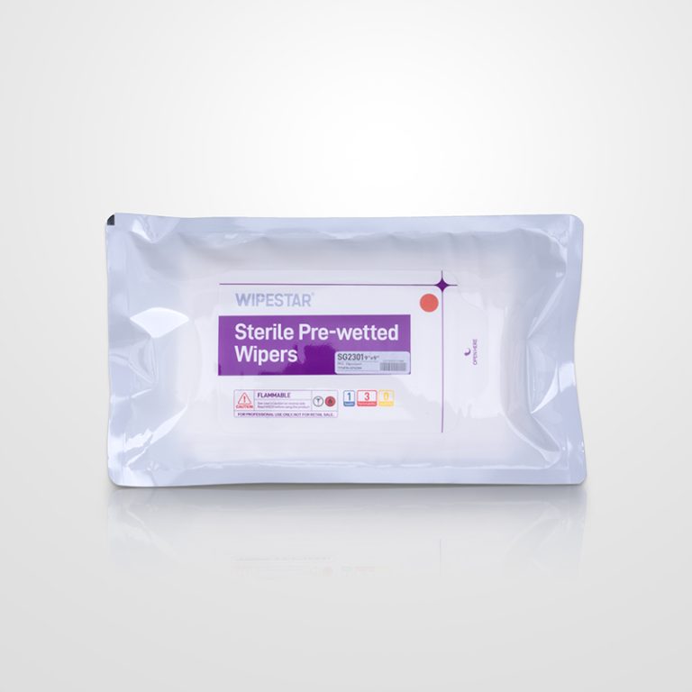 SG2301 Sterile Pre-wetted Wipers – WIPESTAR – 23cm x 23cm