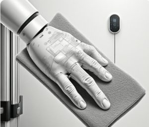 Traditional cleaning takes time? Robot hand cleaning wipes solve workshop hygiene problems in 18 seconds